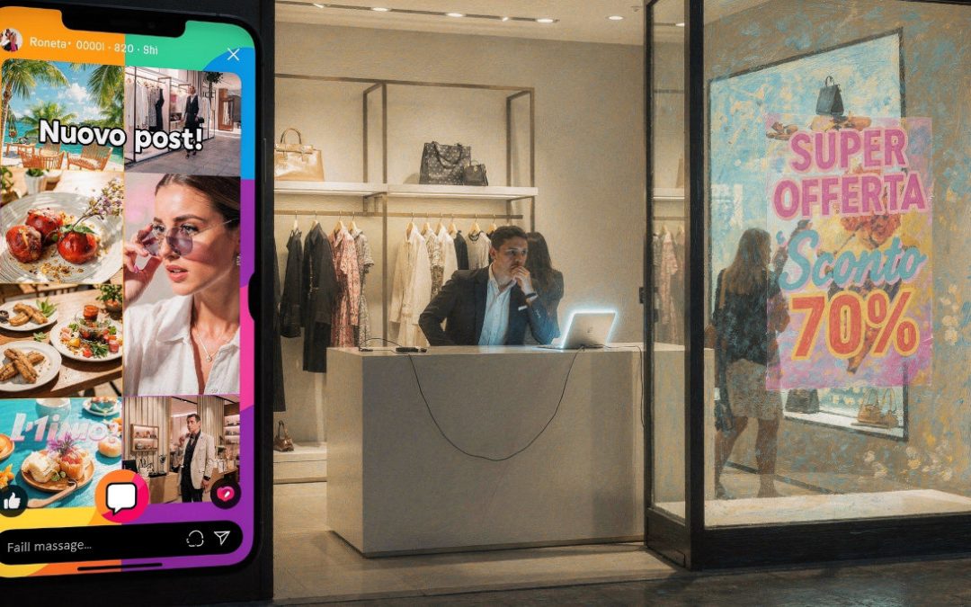 Spingere post e reel non porta clienti se negozio, offerta e messaggio non si parlano